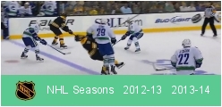 Mosaics of NHL hockey teams